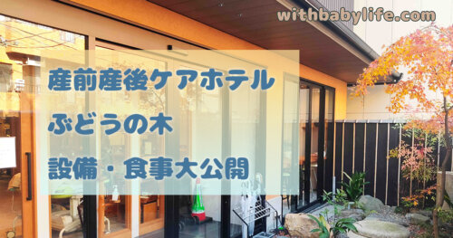 産前産後ケアホテル ぶどうの木 京都院 宿泊記【2023年12月】1日の過ごし方・持ち物・費用についても解説